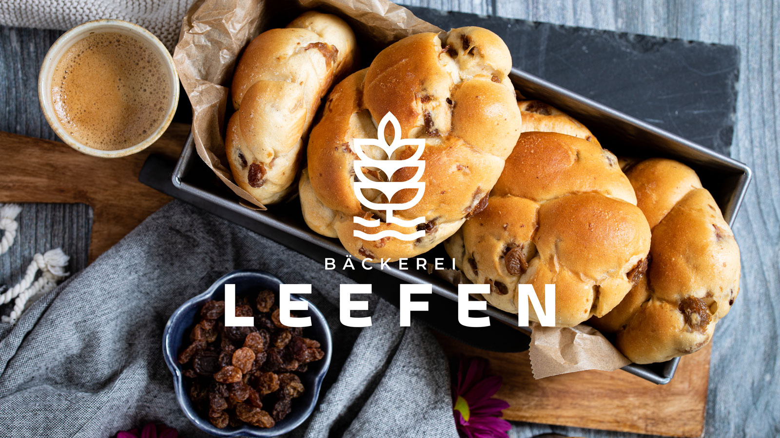 Bäckerei Leefen — Neues Branding mit Logo auf Backwaren